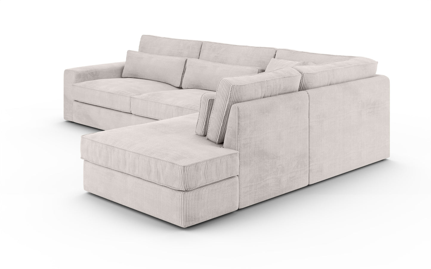 Canapé Bristola – Grand canapé d’angle droit moderne (315X230 cm)