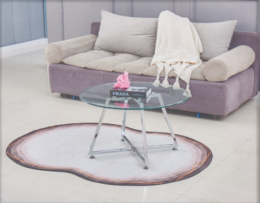 Table Basse Héloïse – Chrome & Plateau Transparent 80x45 cm