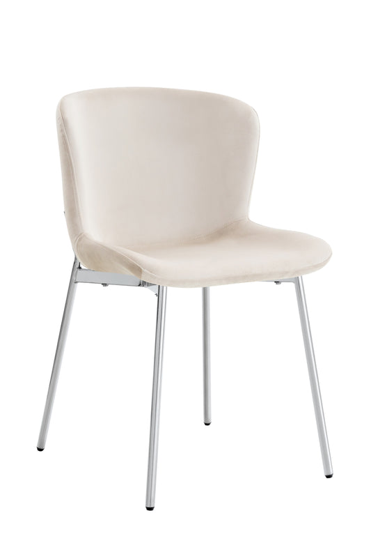 Chaise Hailey avec Pieds Chromés – Élégance et Confort