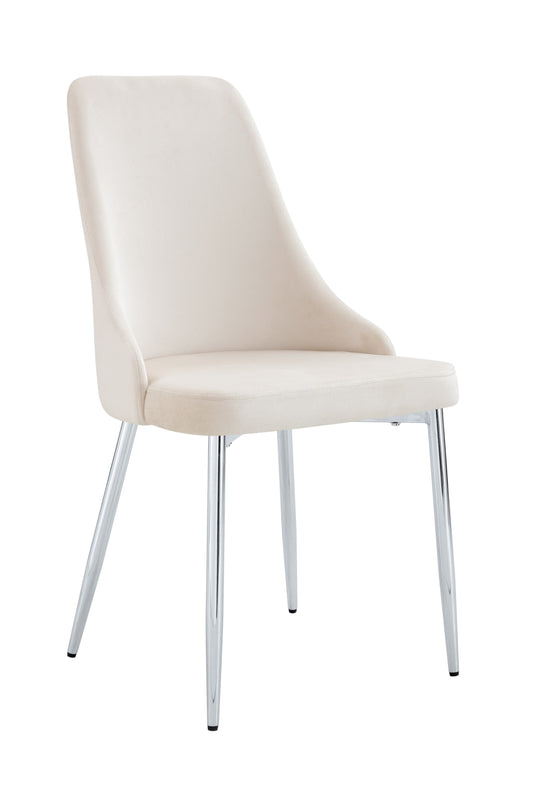Chaise Belize avec Pieds Chromés – Élégance et Confort