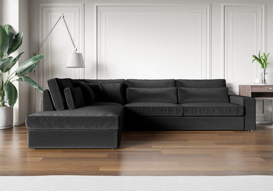 Canapé Bristola – Grand canapé d’angle Gauche moderne (315X230 cm)