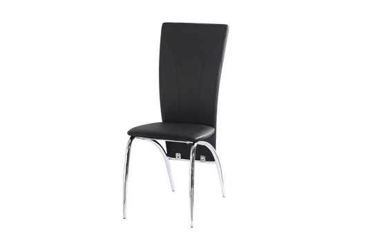 Chaise Duna en Similicuir Noir – Élégance et Confort