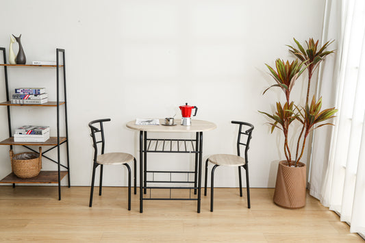 Ensemble Carry 2+1 – Table 80x53x74 cm avec 2 chaises