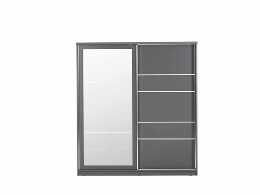 Armoire Ibiza 160 cm – 2 portes coulissantes, design moderne et pratique