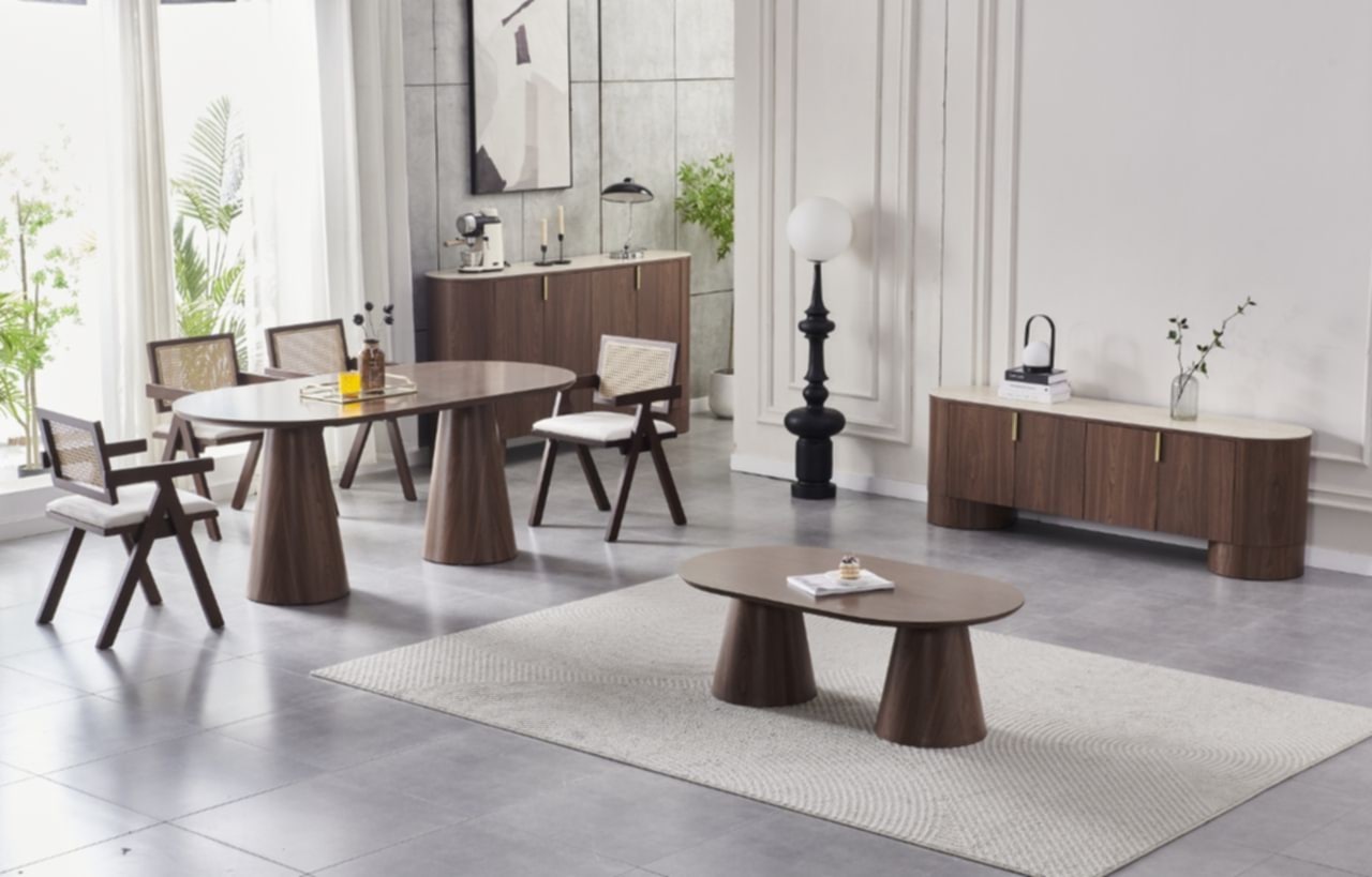 Table Basse Iconic – Plateau Noyer 120 cm