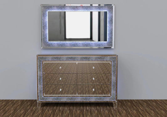 Miroir LED 120x80 cm – Éclairage moderne et design élégant