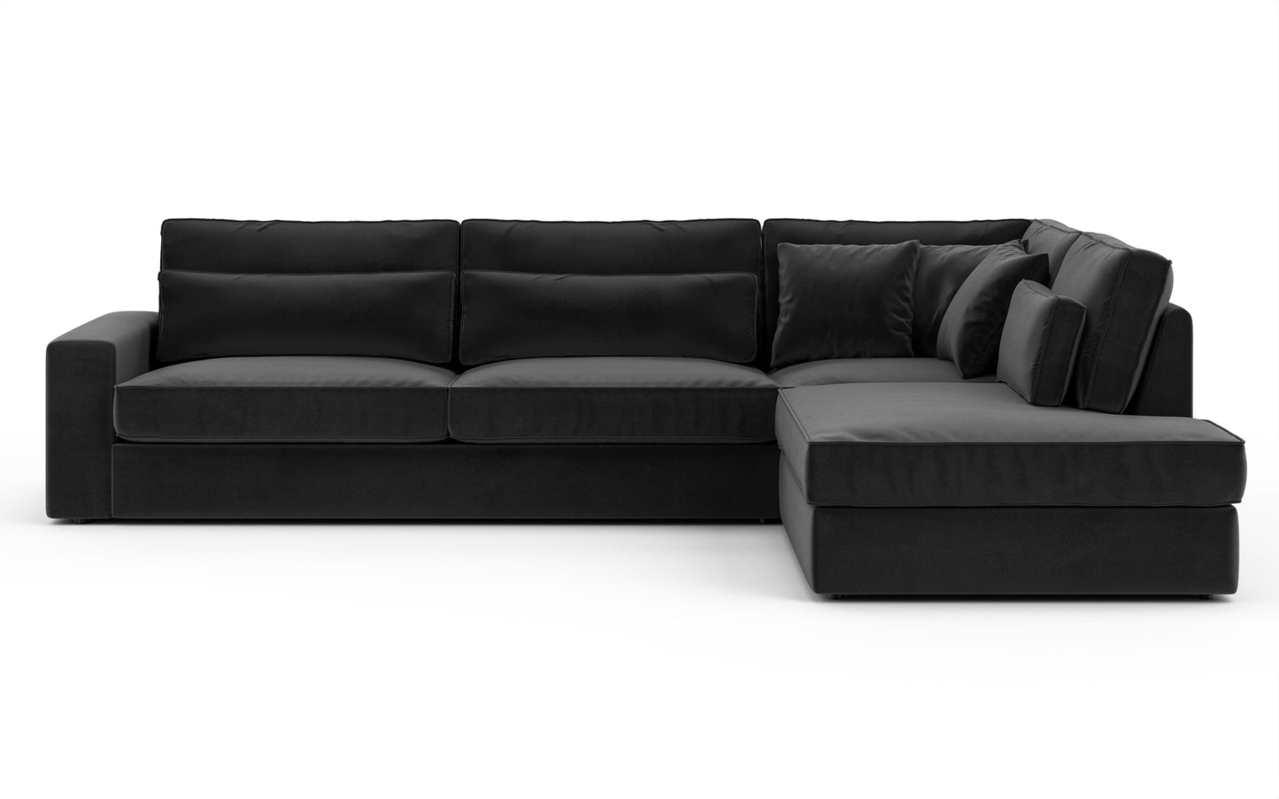 Canapé Bristola – Grand canapé d’angle droit moderne (315X230 cm)