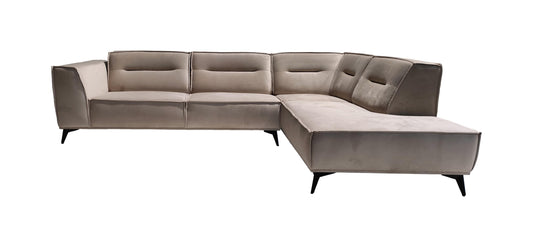 Canapé Sienna – Angle droit en velours élégant