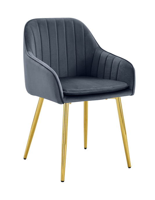 Chaise Pams avec Pieds Dorés – Élégance et Confort
