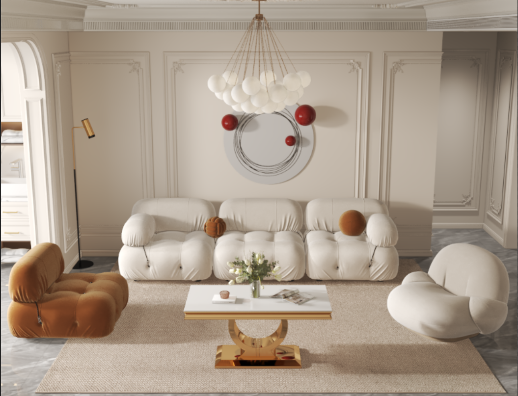 Table Basse Design INVICTUS Gold – 120x60 cm