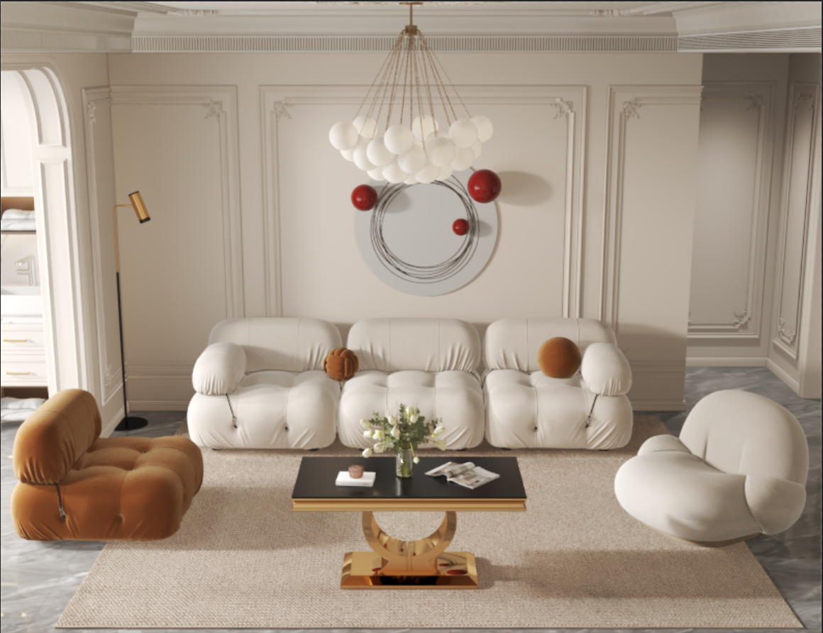 Table Basse Design INVICTUS Gold – 120x60 cm